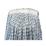 Premier Finish Mop close-up with blue and white rayon blend yarn