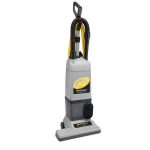 Angled view ProTeam 1500XP Upright Vacuum hose and wide cleaning base