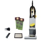 ProTeam 1500XP Upright Vacuum filter bags, HEPA filter, hose tools, and accessories