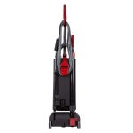 Rear view Sanitaire EON QuietClean Commercial Upright Vacuum SC5500B onboard tools