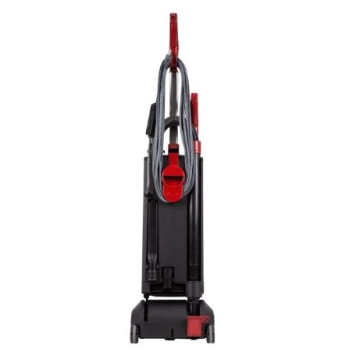 Rear view Sanitaire EON QuietClean Commercial Upright Vacuum SC5500B onboard tools
