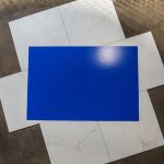 Detail view Surface Shields Clean Mats numbered removable adhesive sheets
