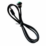 Angled view showing Tuff Cup Handle Frame cable and button assembly