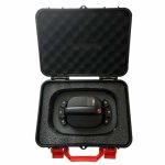 TuffCup RuffGrip 11 LED vacuum lifter stored inside an open carrying case