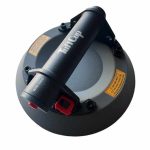 Angled view showing TuffCup UltraCurve 9 LED electric vacuum lifter