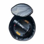 TuffCup UltraCurve 9 LED electric vacuum lifter stored inside an open carrying case