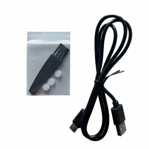 Charging cable, cleaning brush, and replacement filters for TuffCup UltraCurve 9 LED vacuum lifter