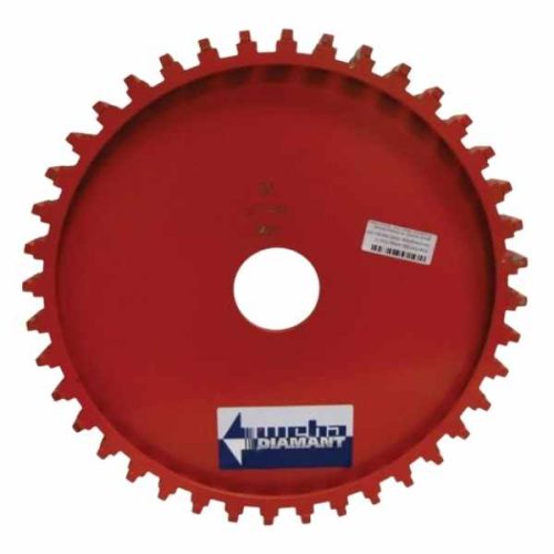 Weha bridge saw milling wheel for flattening saw beds