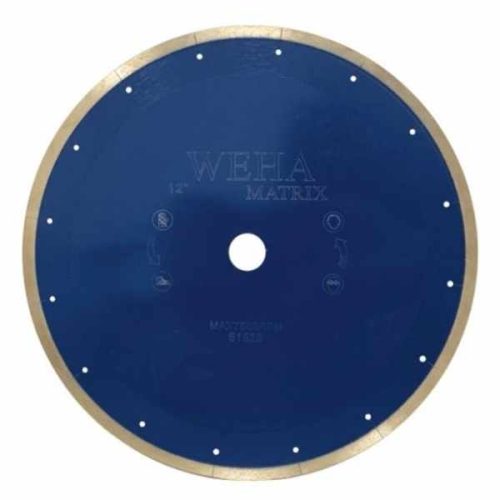 Weha Matrix reinforced continuous rim blade for wet miter cutting