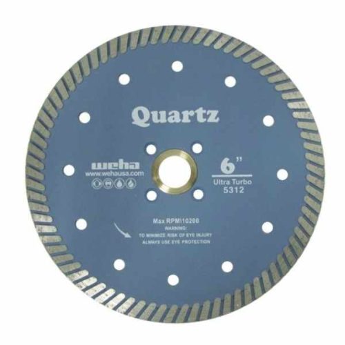 Weha 6 inch quartz turbo blade for quartz and engineered stone