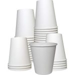 Detail view White Paper Cup rim and surface