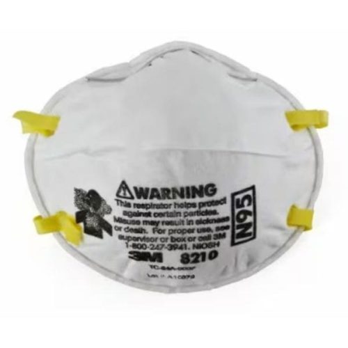 Front view 3M 8210 N95 Particulate Respirator
