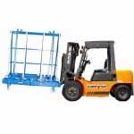 Aardwolf A-Frame 1850QP set up slab storage and handling application