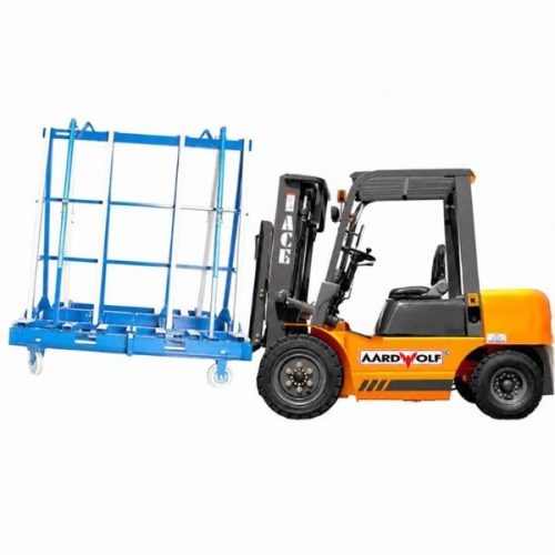 Aardwolf A-Frame 1850QP set up slab storage and handling application
