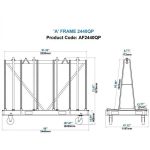 Aardwolf A-Frame 2440QP dimensions diagram measurement labels