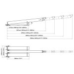 Aardwolf Forklift Boom FB2-3580 dimensions diagram measurement labels