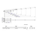Aardwolf Forklift Boom FB3-5380 dimensions diagram measurement labels
