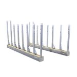 Angled view Aardwolf Slab Rack Kit Includes 16 Poles 47-1/4 High