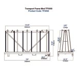 Aardwolf Transport Frame TF3050 dimensions diagram measurement labels