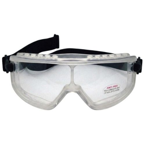 Front view Aegis GSV Goggle clear lens and protective frame