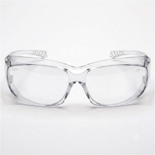 Front view Aegis GSV Goggle clear lens and protective frame
