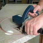 Alpha 5 inch contour marble blade for precision curved cutting