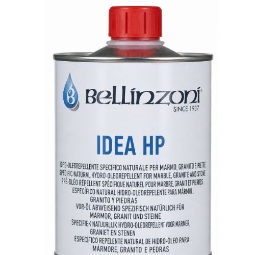 Close-up Bellinzoni Stone Sealer Idea HP 2 bottle label and container details