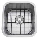 Bootes stainless steel sink grid in use inside a sink basin