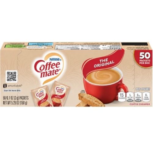 Front View Coffee Mate Creamer – Powder 3g Packets 50/Box
