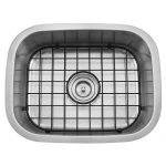 Draco stainless steel sink grid in use inside a sink basin