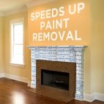 Application view Dumond Peel Away Paper positioned for paint removal coverage
