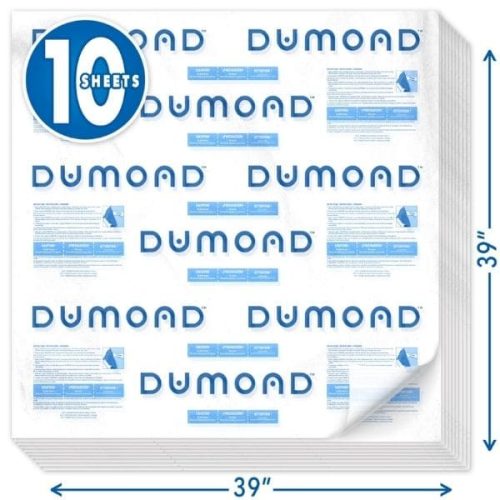 Measurement view Dumond Peel Away Paper showing sheet dimensions