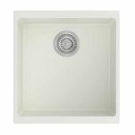 Duragranit single bowl granite sink 106 Iceberg DUR-106-03 top view