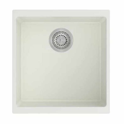 Duragranit single bowl granite sink 106 Iceberg DUR-106-03 top view