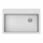 Duragranit super single bowl granite sink Iceberg DUR-105-03 top view