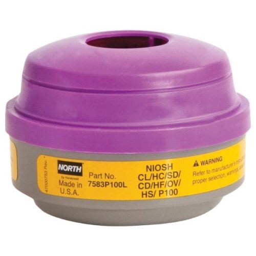 Front view Honeywell P100 Organic Vapor Acid Gas Cartridge