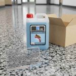 L-25 No Slip Crystallizer 5L applied to a polished stone floor