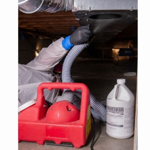 Mediclean Disinfectant Spray Plus shown in use