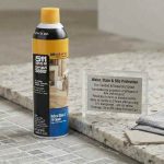 Miracle Sealants 511 Spray-On Grout Sealer applied to grout joints