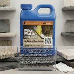 Miracle Sealants Mira Matte 1 Quart applied to a natural stone surface