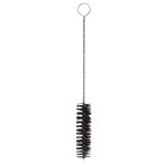 Front view Nylon Tube/Spout Brush nylon bristles and twisted wire handle