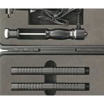 Close-up view showing OmniPro M18-410 Accessory Kit Case handle, latch, and case detail