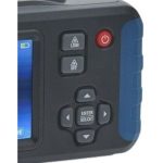 Close-up view OmniPro M18-500 Restoration Multi Meter screen and control buttons