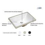Detail PL-3608 ADA Porcelain Undermount Bathroom Sink