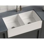 Gallery 1 PL-FC3318DB Fireclay Reversible Farmhouse Kitchen Sink