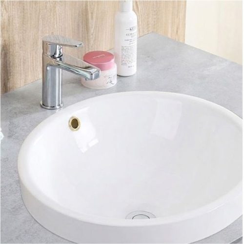 PL-3086 Porcelain Semi-Recessed Bathroom Sink application view