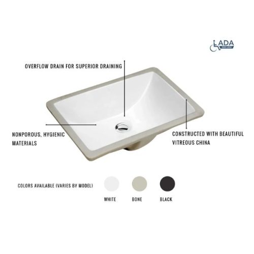 Detail PL-3079 White Porcelain Vessel Bathroom Sink