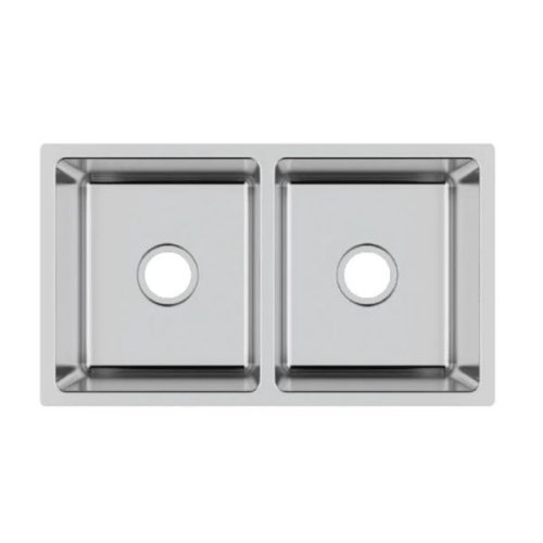 Top view showing PL-VR5050 R20 Stainless Steel Undermount Kitchen Sink basin and drain opening