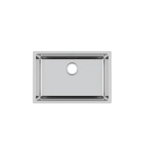 Top view PL-VR2718 ADA Undermount Kitchen Sink with single bowl layout and drain opening