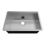 Gallery view 33″ Workstation Ledge Stainless Steel Sink with workstation sink layout and stainless steel finish